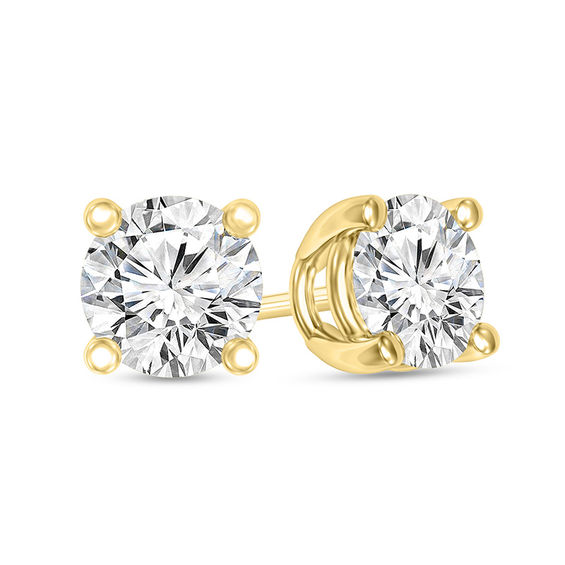 1/3 CT. T.w. Certified Diamond Solitaire Stud Earrings in 14K Gold (I/Vs2)