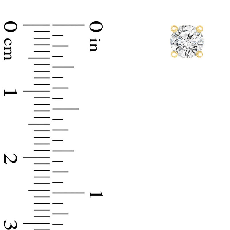 1/2 CT. T.W. Certified Diamond Solitaire Stud Earrings in 14K Gold (I/VS2)