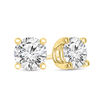 Thumbnail Image 1 of 1-3/8 CT. T.W. Certified Diamond Solitaire Stud Earrings in 14K Gold (I/VS2)