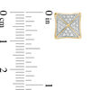 Thumbnail Image 2 of 1/4 CT. T.W. Diamond Pyramid Stud Earrings in 10K Gold