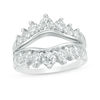 Thumbnail Image 1 of 1-1/2 CT. T.W. Diamond Contour Ring Solitaire Enhancer in 14K White Gold
