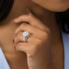 Thumbnail Image 2 of 1 CT. T.W. Diamond Double Frame Bridal Set in 10K White Gold