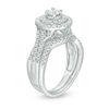 Thumbnail Image 3 of 1 CT. T.W. Diamond Double Frame Bridal Set in 10K White Gold