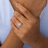 Thumbnail Image 2 of 1/5 CT. T.W. Composite Diamond Claddagh Bridal Set in Sterling Silver