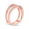 Thumbnail Image 1 of 1/2 CT. T.W. Diamond Contour Ring Solitaire Enhancer in 14K Rose Gold