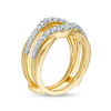 Thumbnail Image 2 of 5/8 CT. T.W. Diamond Layered Contour Ring Solitaire Enhancer in 14K Gold