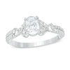 Thumbnail Image 1 of 3/4 CT. T.W. Oval Diamond Vintage-Style Engagement Ring in 14K White Gold