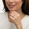 Thumbnail Image 2 of 3/4 CT. T.W. Oval Diamond Vintage-Style Engagement Ring in 14K White Gold