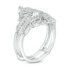 Thumbnail Image 2 of 3/8 CT. T.W. Diamond Vintage-Style Tiara Ring Solitaire Enhancer in 14K White Gold