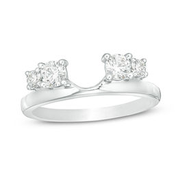 1/2 CT. T.W. Diamond Solitaire Enhancer in 14K White Gold