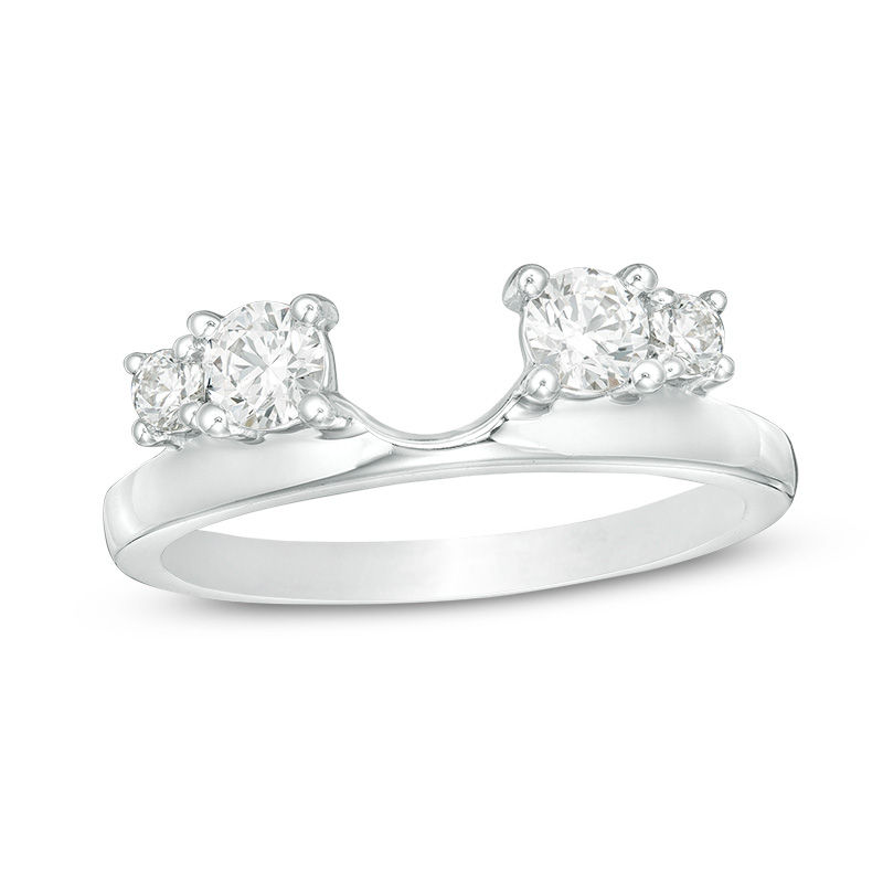 Main Image 1 of 1/2 CT. T.W. Diamond Solitaire Enhancer in 14K White Gold