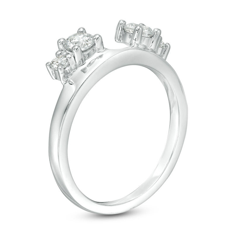 Main Image 2 of 1/2 CT. T.W. Diamond Solitaire Enhancer in 14K White Gold