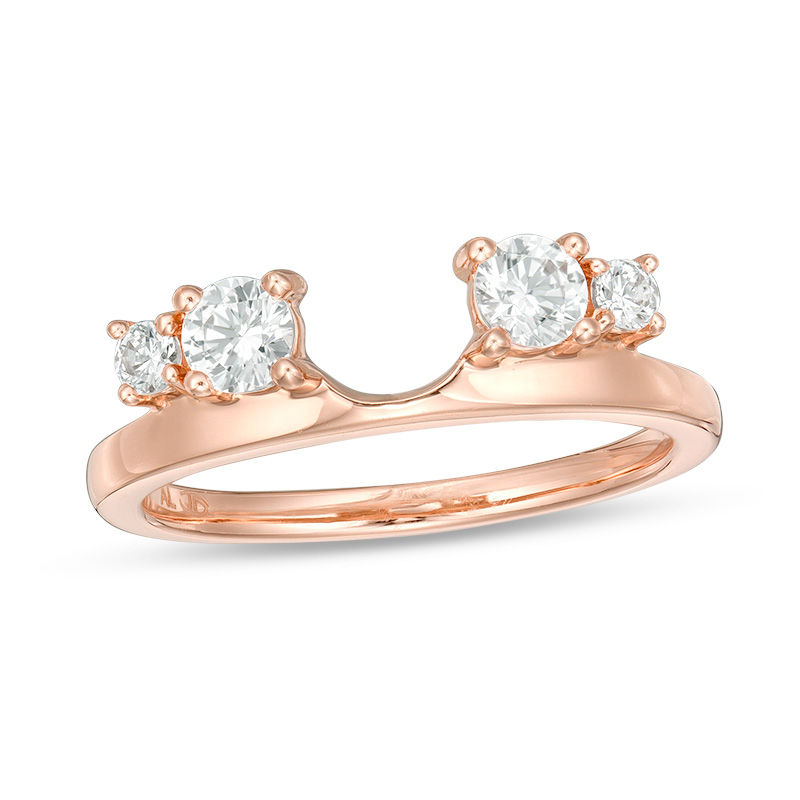 Main Image 1 of 1/2 CT. T.W. Diamond Solitaire Enhancer in 14K Rose Gold