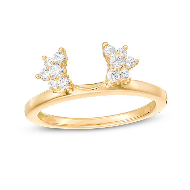 Main Image 1 of 1/4 CT. T.W. Diamond Starburst Enhancer in 14K Gold
