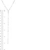 Thumbnail Image 3 of 1/5 CT. T.W. Diamond Bezel-Set "Y" Necklace in Sterling Silver - 19"
