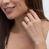 Thumbnail Image 2 of 7/8 CT. T.W. Oval Diamond Frame Twist Shank Engagement Ring in 10K White Gold
