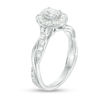 Thumbnail Image 3 of 7/8 CT. T.W. Oval Diamond Frame Twist Shank Engagement Ring in 10K White Gold