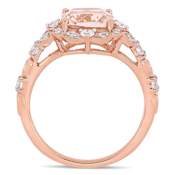 Zales cushion cut morganite hotsell
