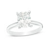 Thumbnail Image 0 of 2 CT. Certified Oval Diamond Solitaire Engagement Ring in 14K White Gold (I/I1)