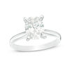 Thumbnail Image 1 of 2 CT. Certified Oval Diamond Solitaire Engagement Ring in 14K White Gold (I/I1)