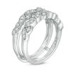 Thumbnail Image 2 of 3/8 CT. T.W. Diamond Leaves Vintage-Style Ring Solitaire Enhancer in Sterling Silver