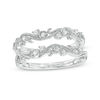 Thumbnail Image 0 of 1/6 CT T.W. Diamond Scroll Filigree Vintage-Style Ring Solitaire Enhancer in Sterling Silver