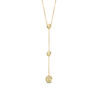 Thumbnail Image 1 of 1/4 CT. T.W. Diamond Ball Station Y-Necklace in 10K Gold