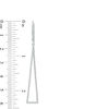 Thumbnail Image 2 of 3/4 CT. T.W. Diamond Elongated Triangular Drop Earrings in Sterling Silver