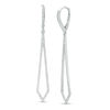 Thumbnail Image 1 of 5/8 CT. T.W. Diamond Elongated Kite-Shaped Drop Earrings in Sterling Silver