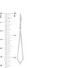 Thumbnail Image 3 of 5/8 CT. T.W. Diamond Elongated Kite-Shaped Drop Earrings in Sterling Silver