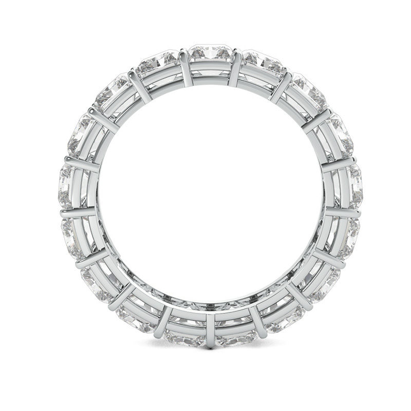 Main Image 3 of 7 CT. T.W. Radiant-Cut Diamond Eternity Band in Platinum (G/VS2)