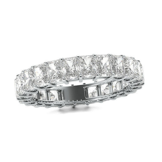 4 CT. T.w. Radiant-Cut Diamond Eternity Band in Platinum (G/Vs2)