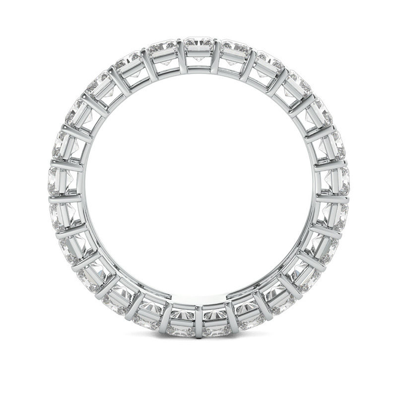 Main Image 3 of 4 CT. T.W. Radiant-Cut Diamond Eternity Band in Platinum (G/VS2)