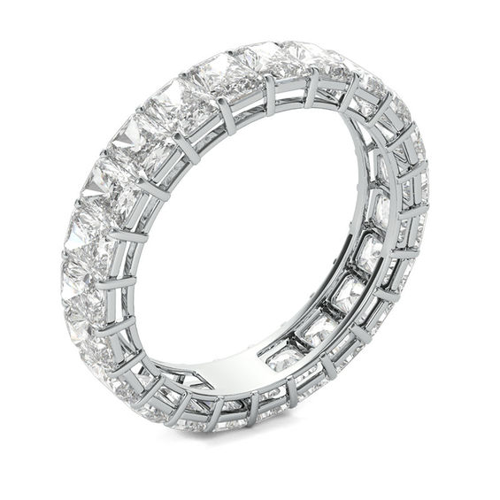 5 CT. T.w. Radiant-Cut Diamond Eternity Band in Platinum (G/Vs2)