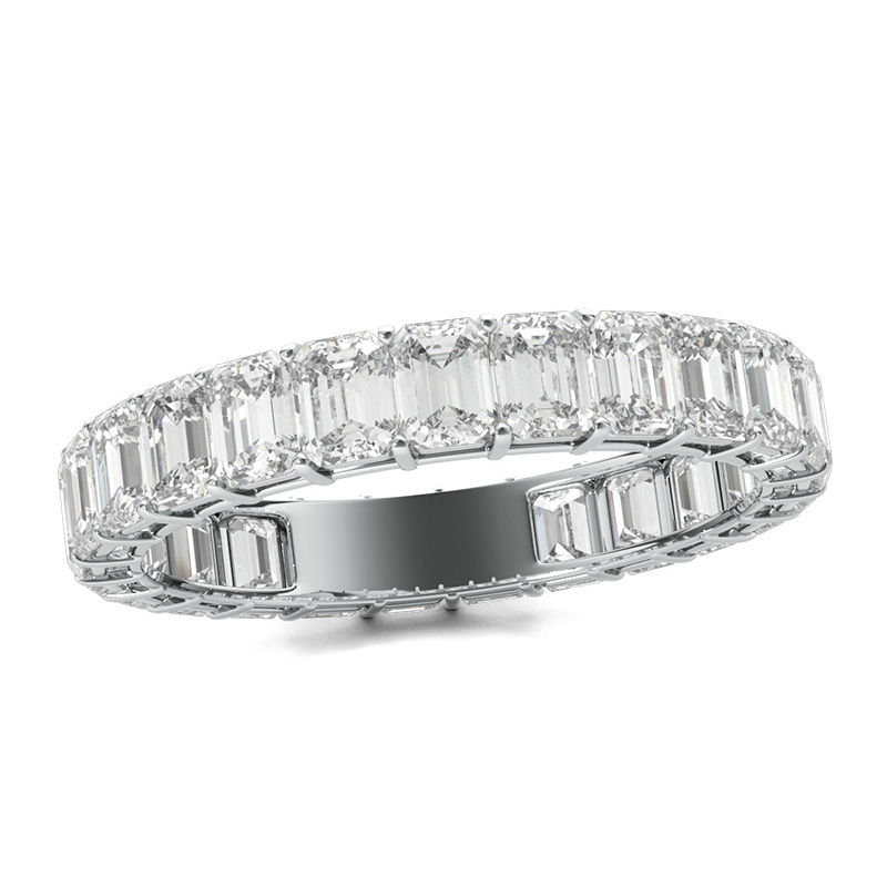 3 CT. T.W. Emerald-Cut Diamond Eternity Band in Platinum (I/VS2)