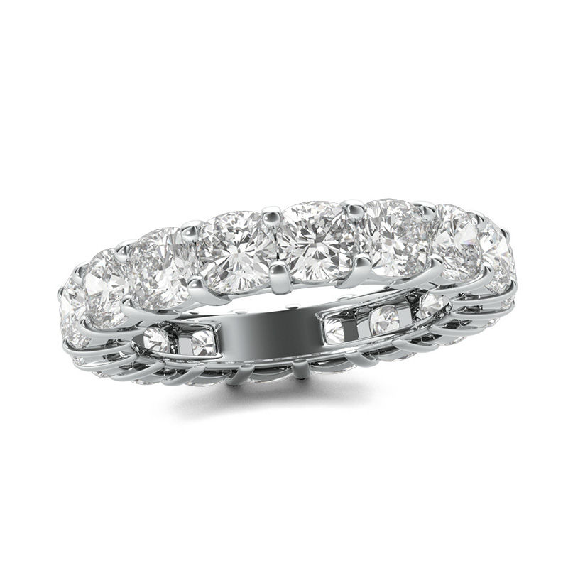 Main Image 1 of 6 CT. T.W. Cushion-Cut Diamond Eternity Band in Platinum (G/VS2)