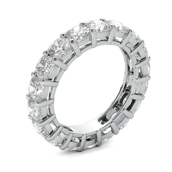 6 CT. T.w. Cushion-Cut Diamond Eternity Band in Platinum (G/Vs2)