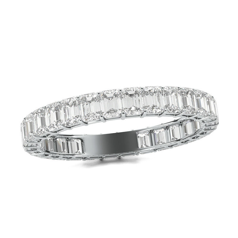 2 CT. T.W. Emerald-Cut Diamond Eternity Band in Platinum (I/VS2)