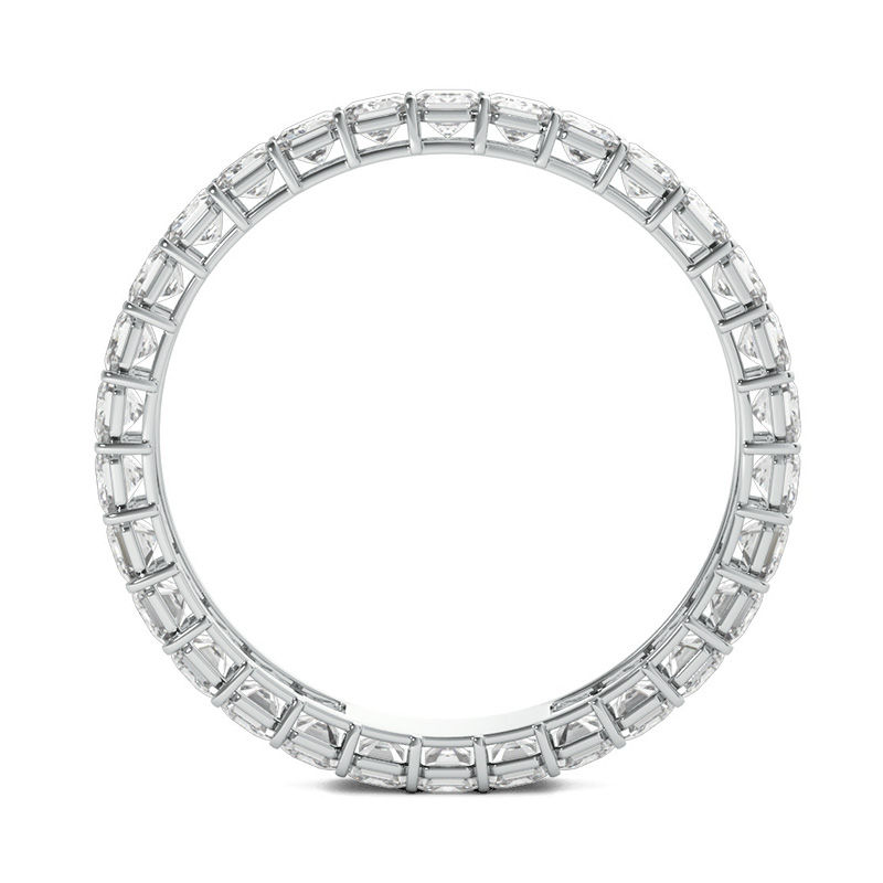 Main Image 3 of 2 CT. T.W. Emerald-Cut Diamond Eternity Band in Platinum (I/VS2)
