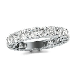 4 CT. T.W. Asscher-Cut Diamond Eternity Band in Platinum (I/VS2)