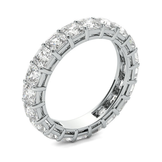4 CT. T.w. Asscher-Cut Diamond Eternity Band in Platinum (I/Vs2)