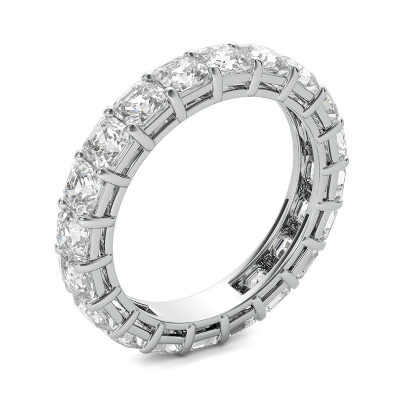Main Image 2 of 4 CT. T.W. Asscher-Cut Diamond Eternity Band in Platinum (I/VS2)