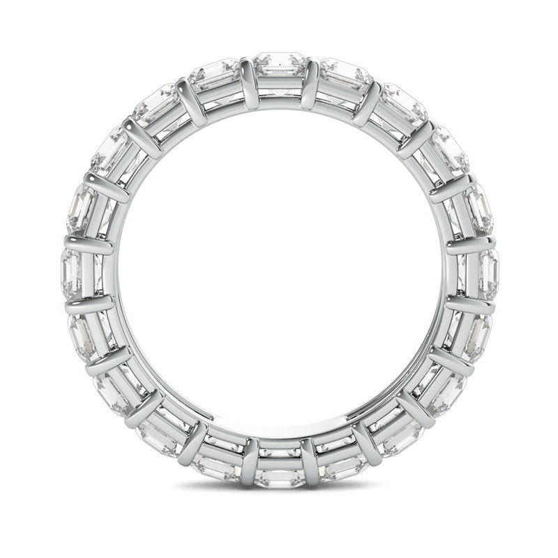 Main Image 3 of 4 CT. T.W. Asscher-Cut Diamond Eternity Band in Platinum (I/VS2)
