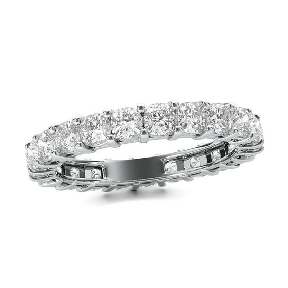 2-1/2 CT. T.w. Cushion-Cut Diamond Eternity Band in Platinum (G/Vs2)