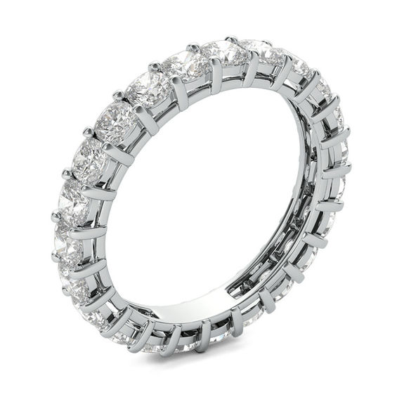 2-1/2 CT. T.w. Cushion-Cut Diamond Eternity Band in Platinum (G/Vs2)