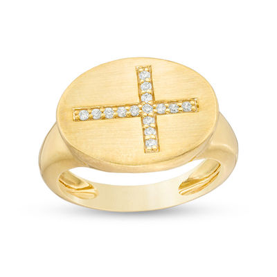 14k White Gold Polished Sideways Religious Faith Cross Ring Size 6.00 Jewelry Gifts for Women 