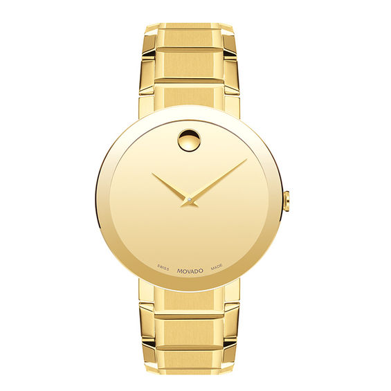 Men's Movado Sapphireâ¢ Gold-Tone PVD Watch (Model: 0607180)