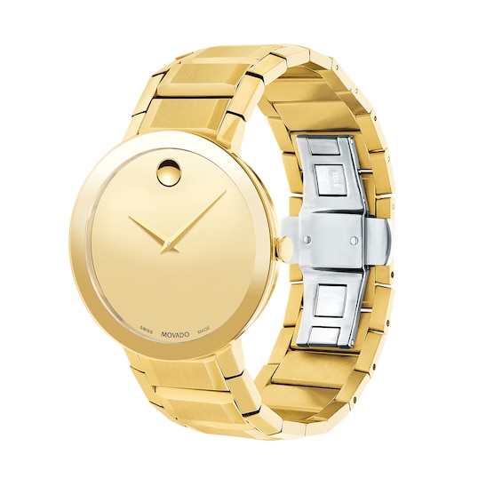 Men's Movado Sapphireâ¢ Gold-Tone PVD Watch (Model: 0607180)