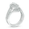 Thumbnail Image 3 of 1 CT. T.W. Certified Marquise Diamond Double Frame Bridal Set in 14K White Gold (I/I1)