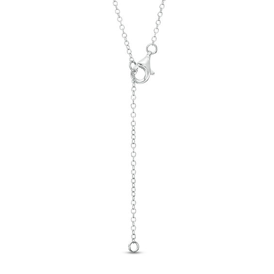 Zales x Scad Diamond Accent Solitaire Half-and-Half Circle Pendant in Sterling Silver and 10K Gold